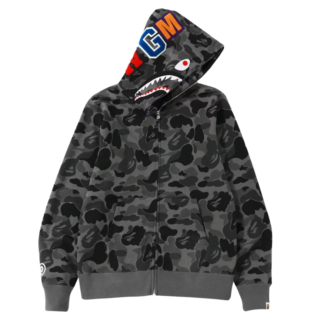 BAPE ABC Camo Shark Full Zip Hoodie (All colours)