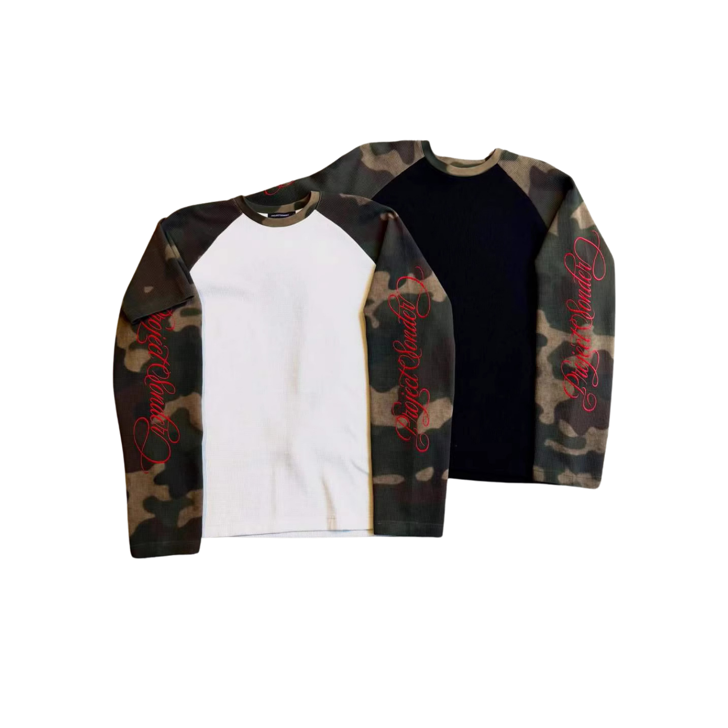 Camo Waffle Long-Sleeve tee