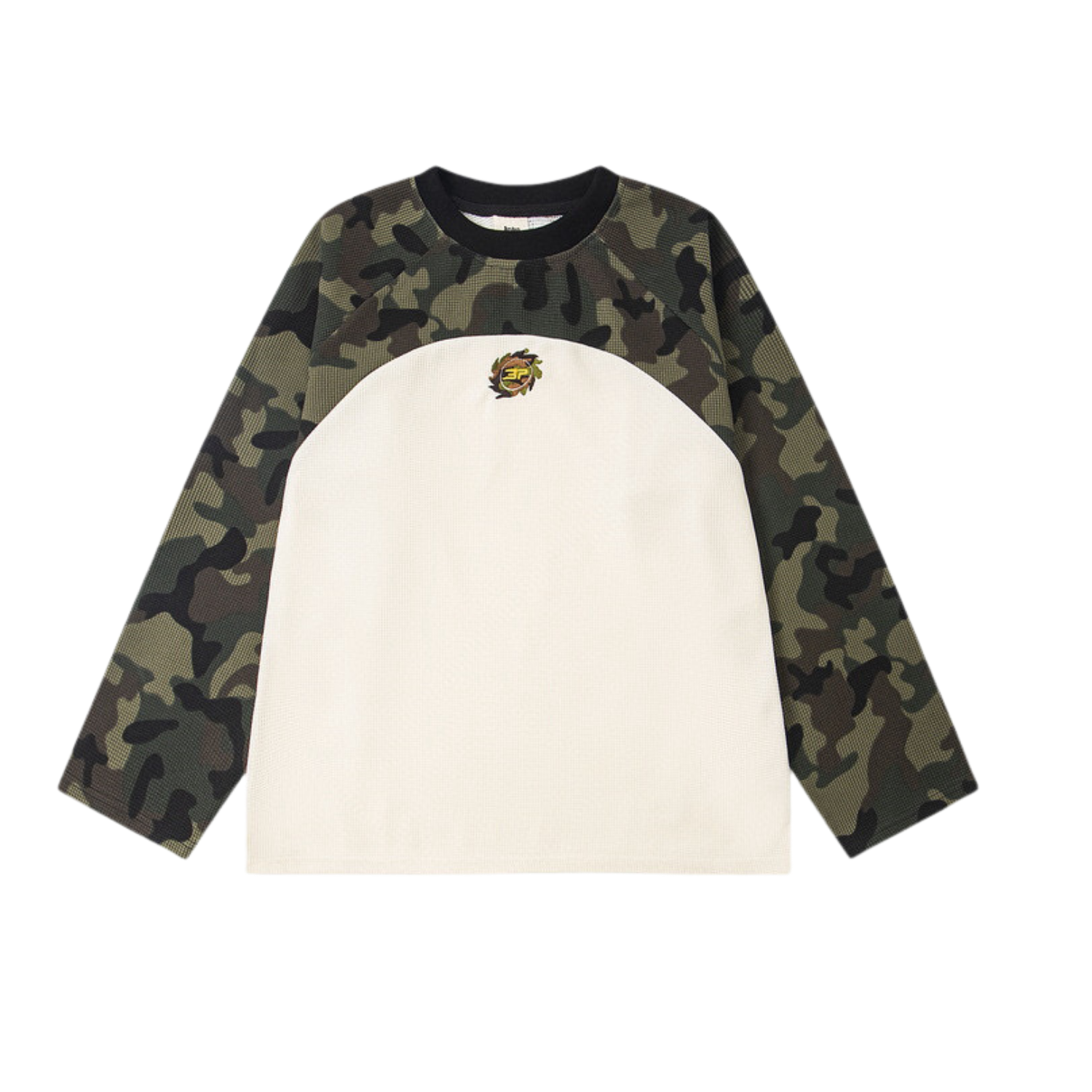 Broken planet Camo Waffle Long-Sleeve tee