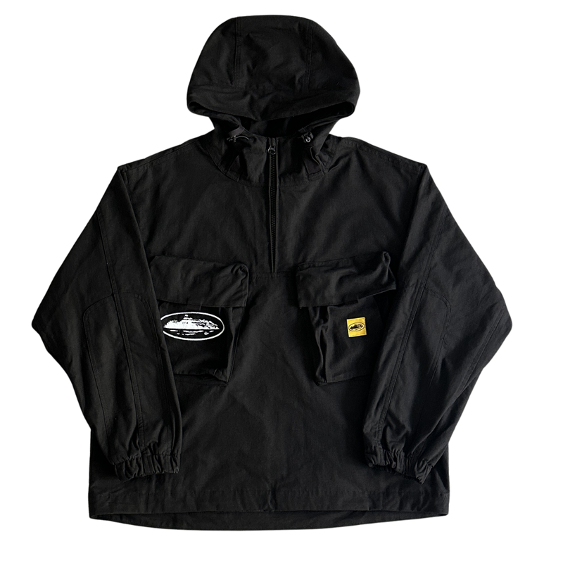 Corteiz Slant pocket military black jacket