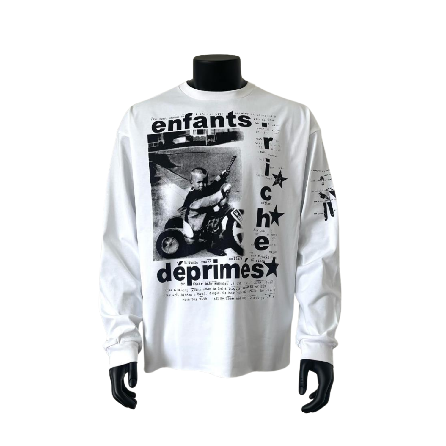 ERD Long Sleeve White Tee