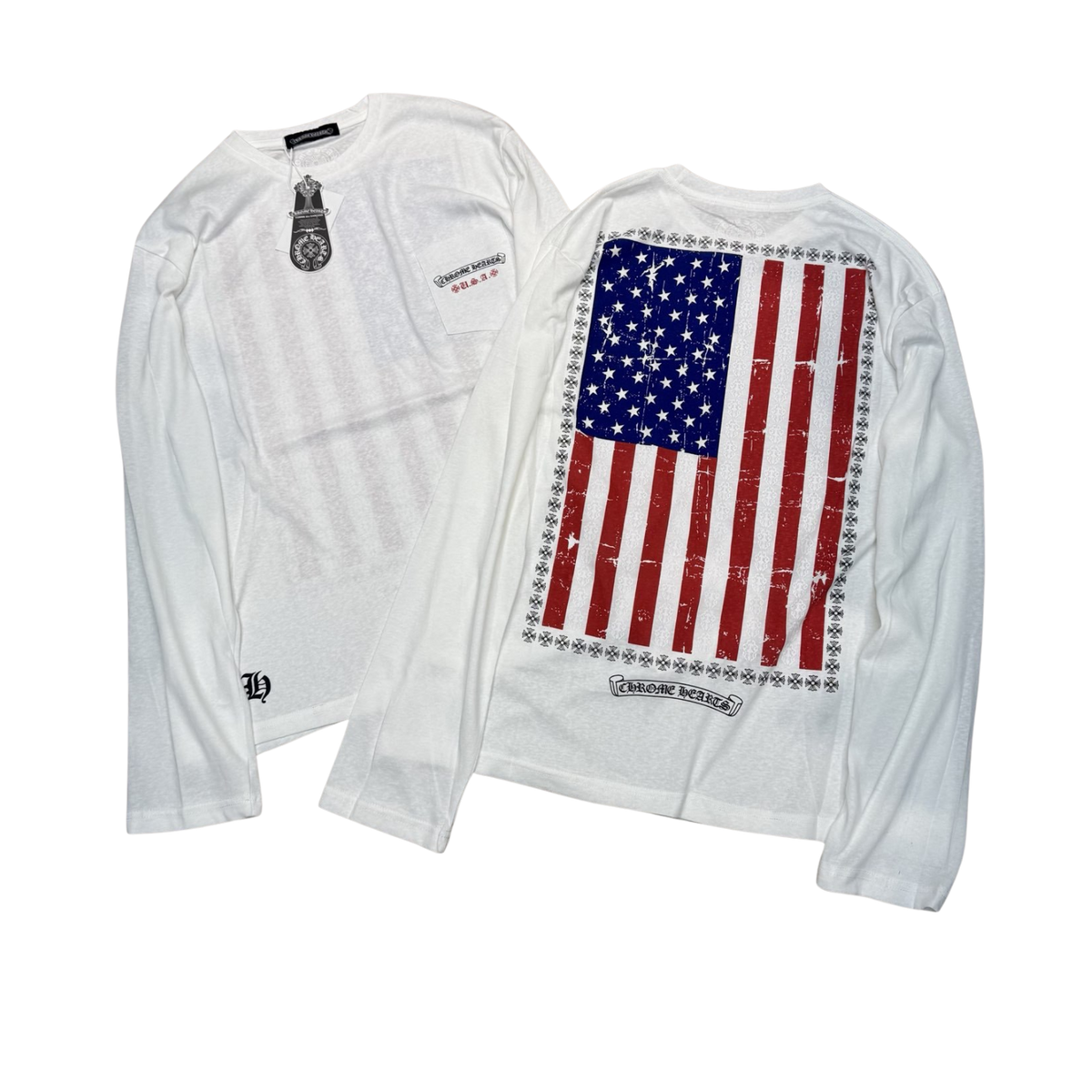 Chrome Hearts USA Long Sleeve Tee