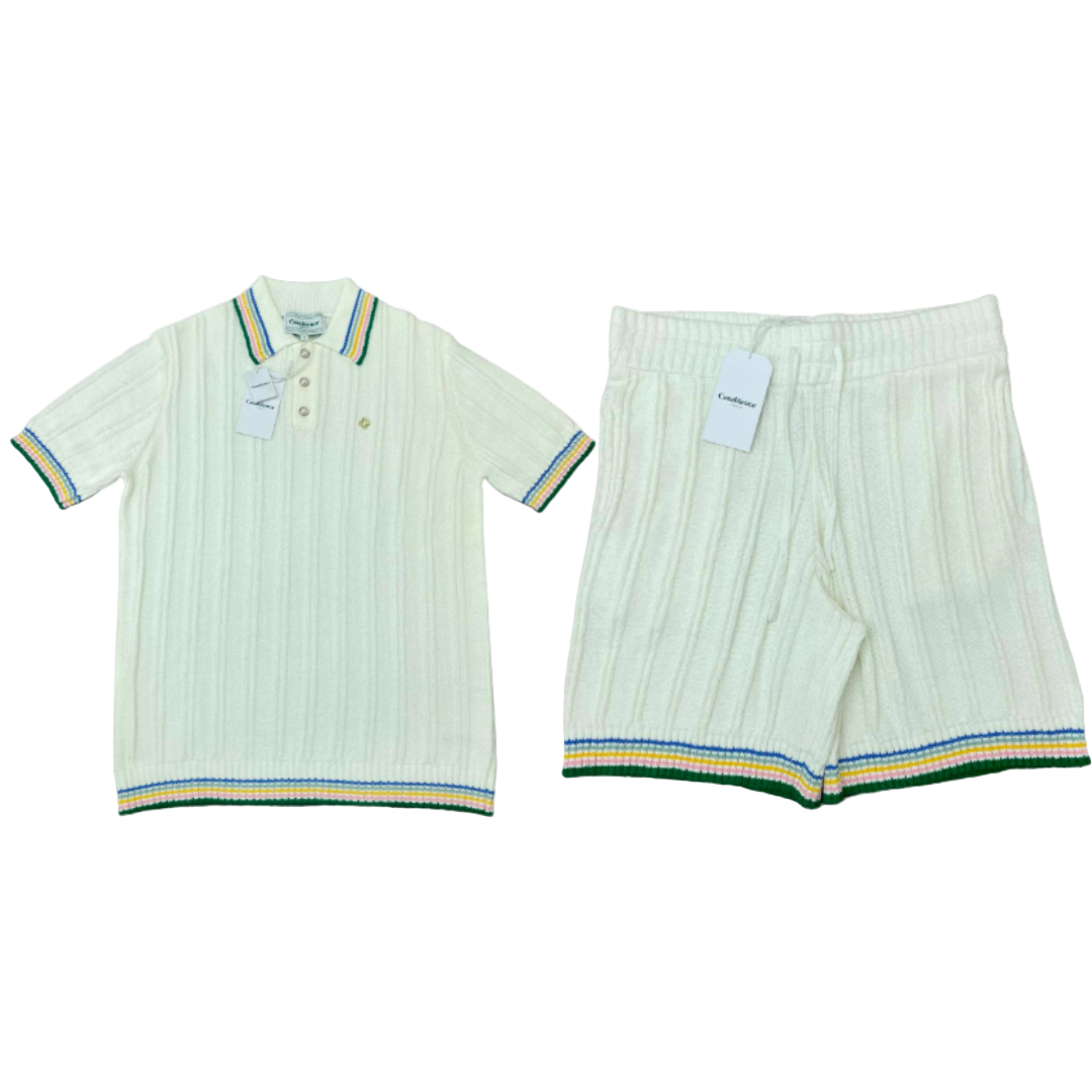 Casablanca Rib Boucle Polo Set's