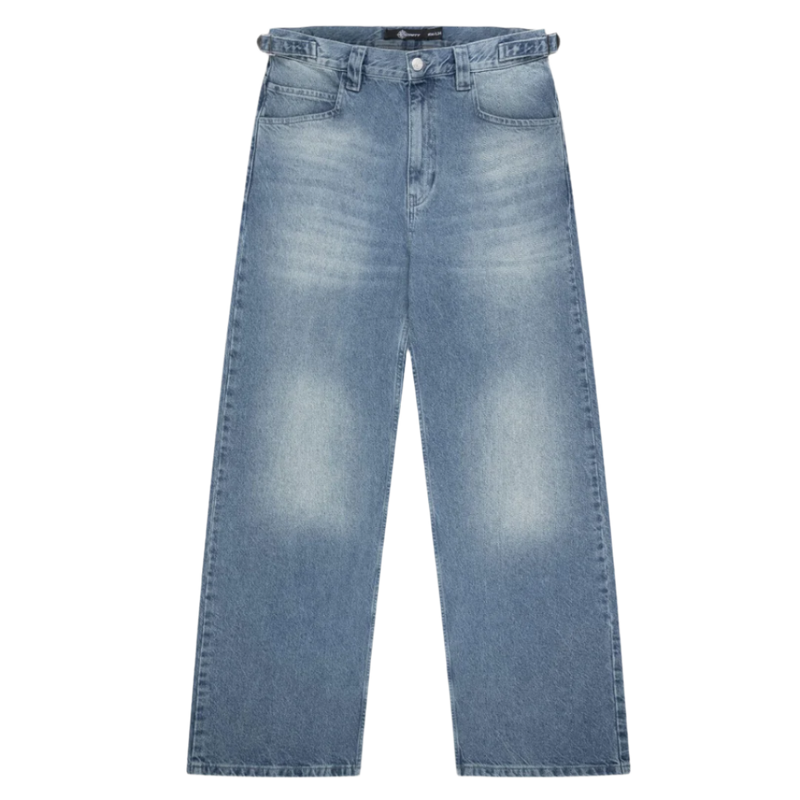 Blue Washed Baggy Jeans