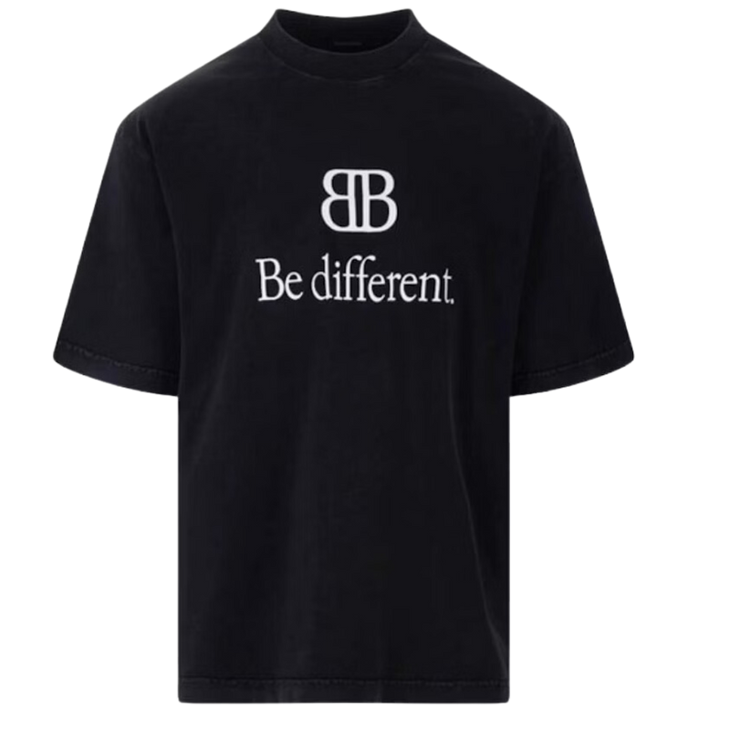 Balenciaga Be Different T-Shirt Black