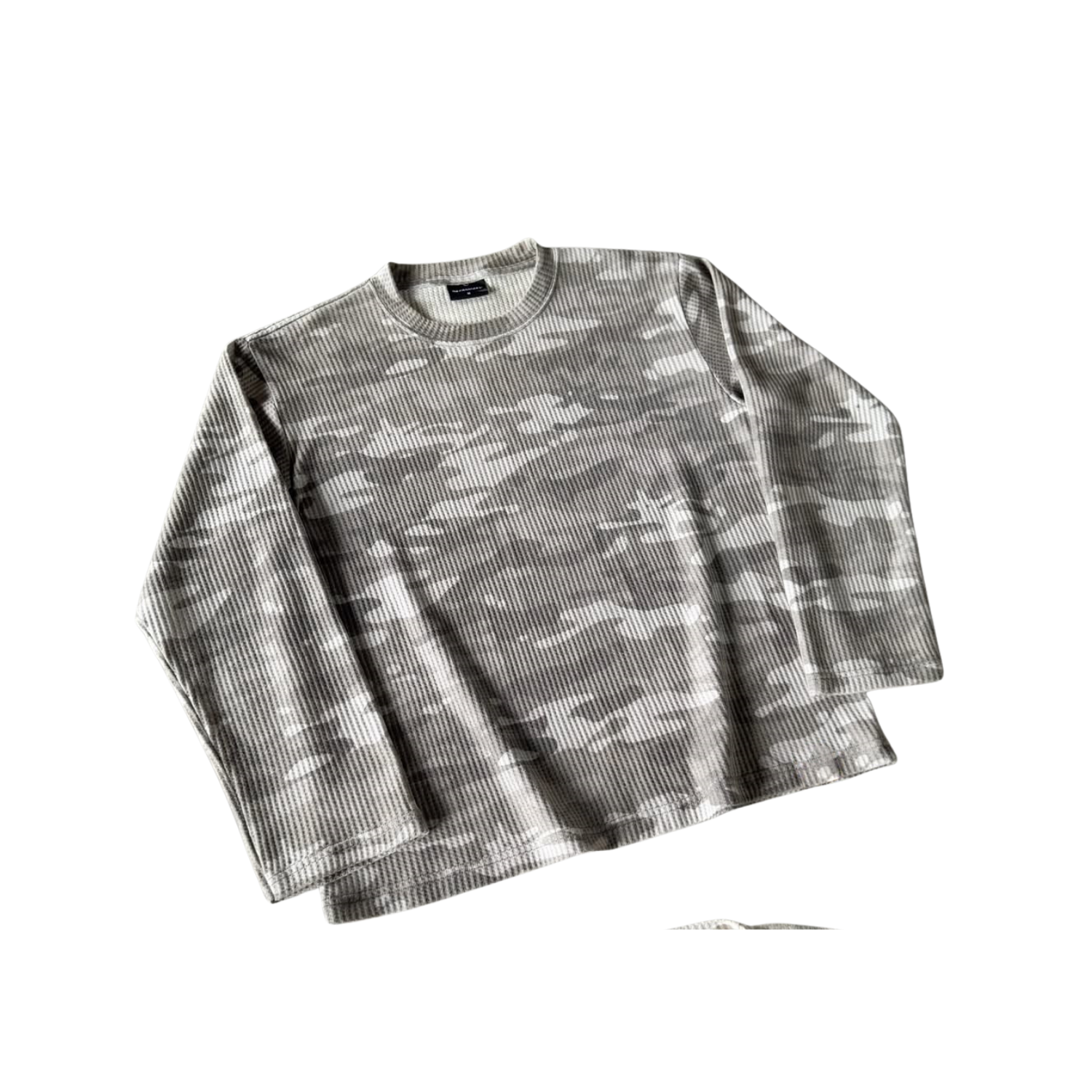 Camo Waffle Net Long Sleeve Tee