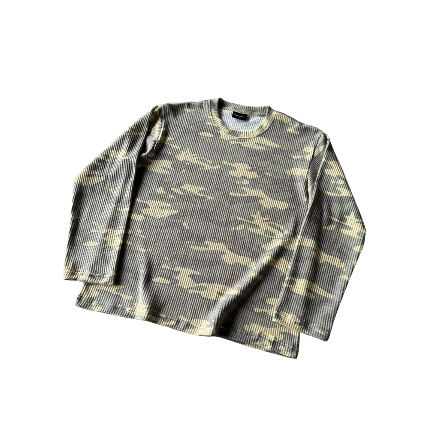 Camo Waffle Net Long Sleeve Tee