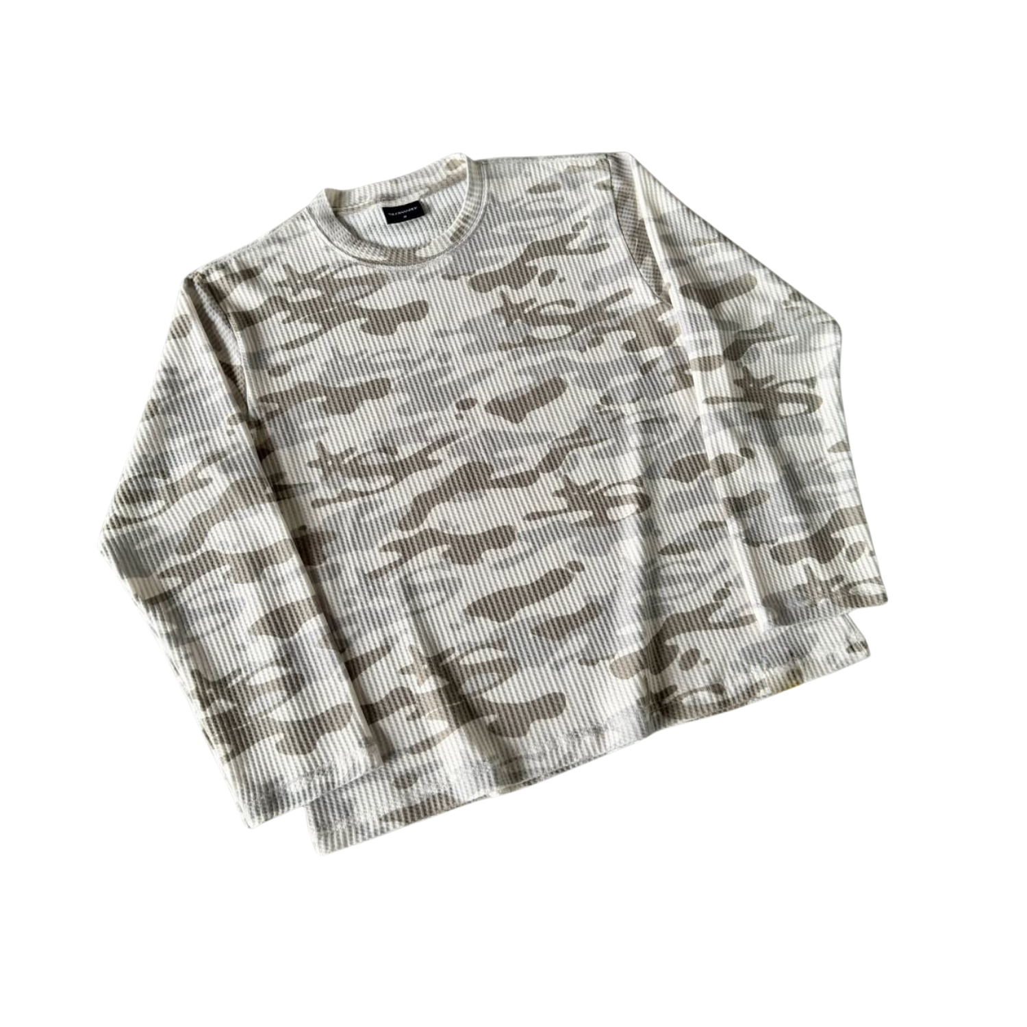Camo Waffle Net Long Sleeve Tee