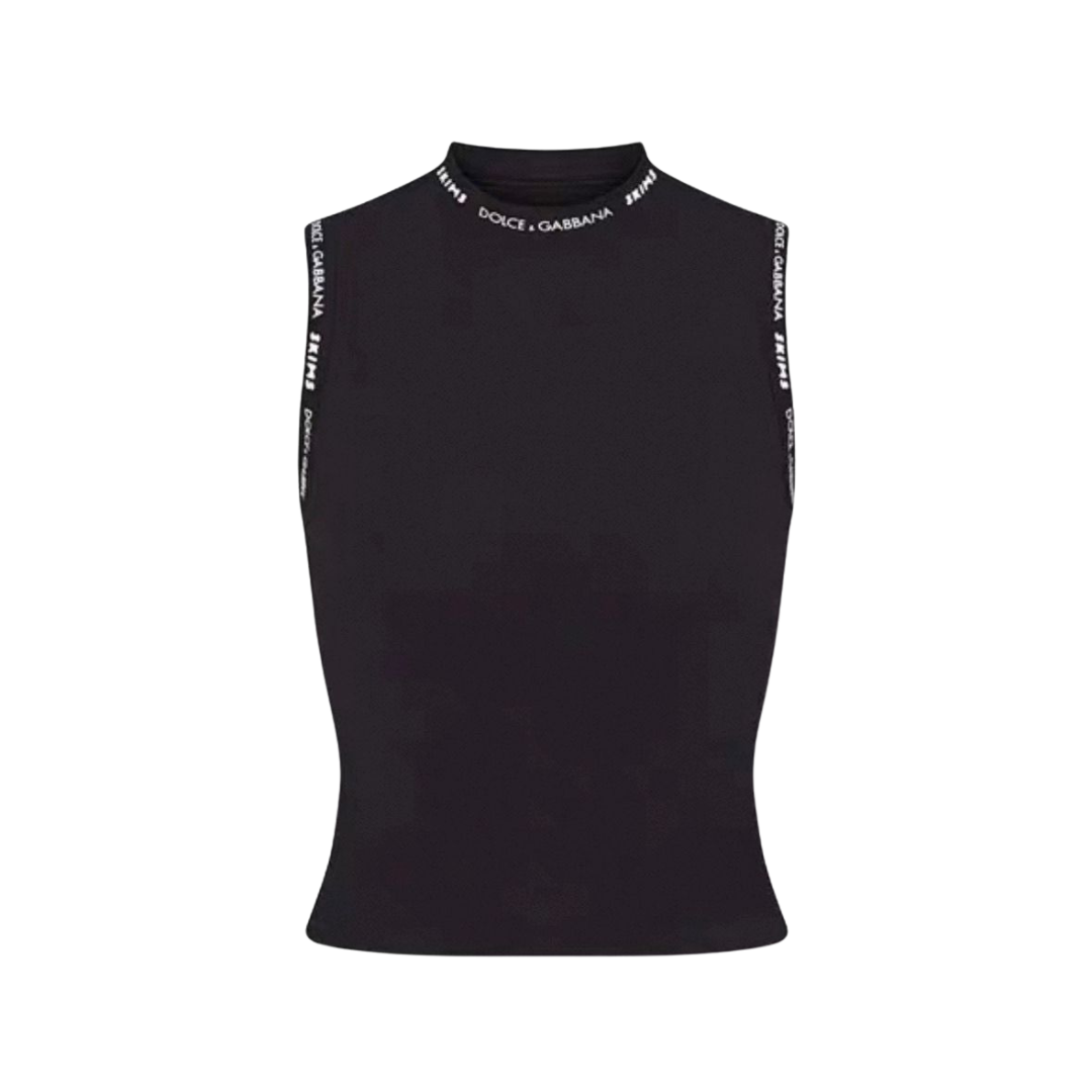 Women's Dolce & Gabbana X Skims Cotton Jersey Mock-neck Tank