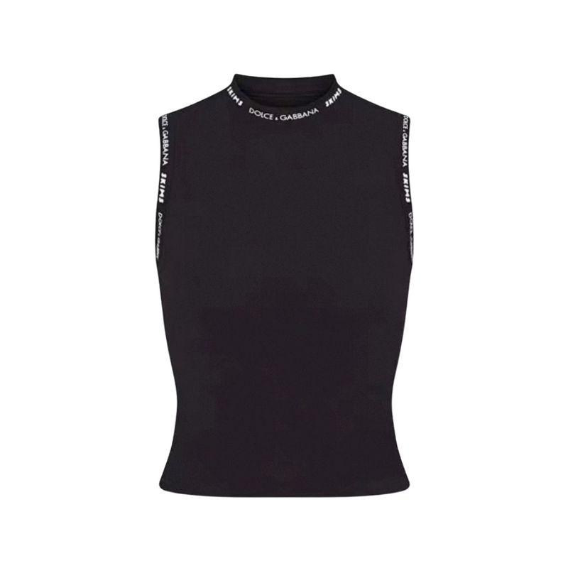 Women's Dolce & Gabbana X Skims Cotton Jersey Mock-neck Tank