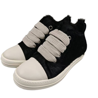 Rick Owens Fur Low Jumbo Lace Sneaker