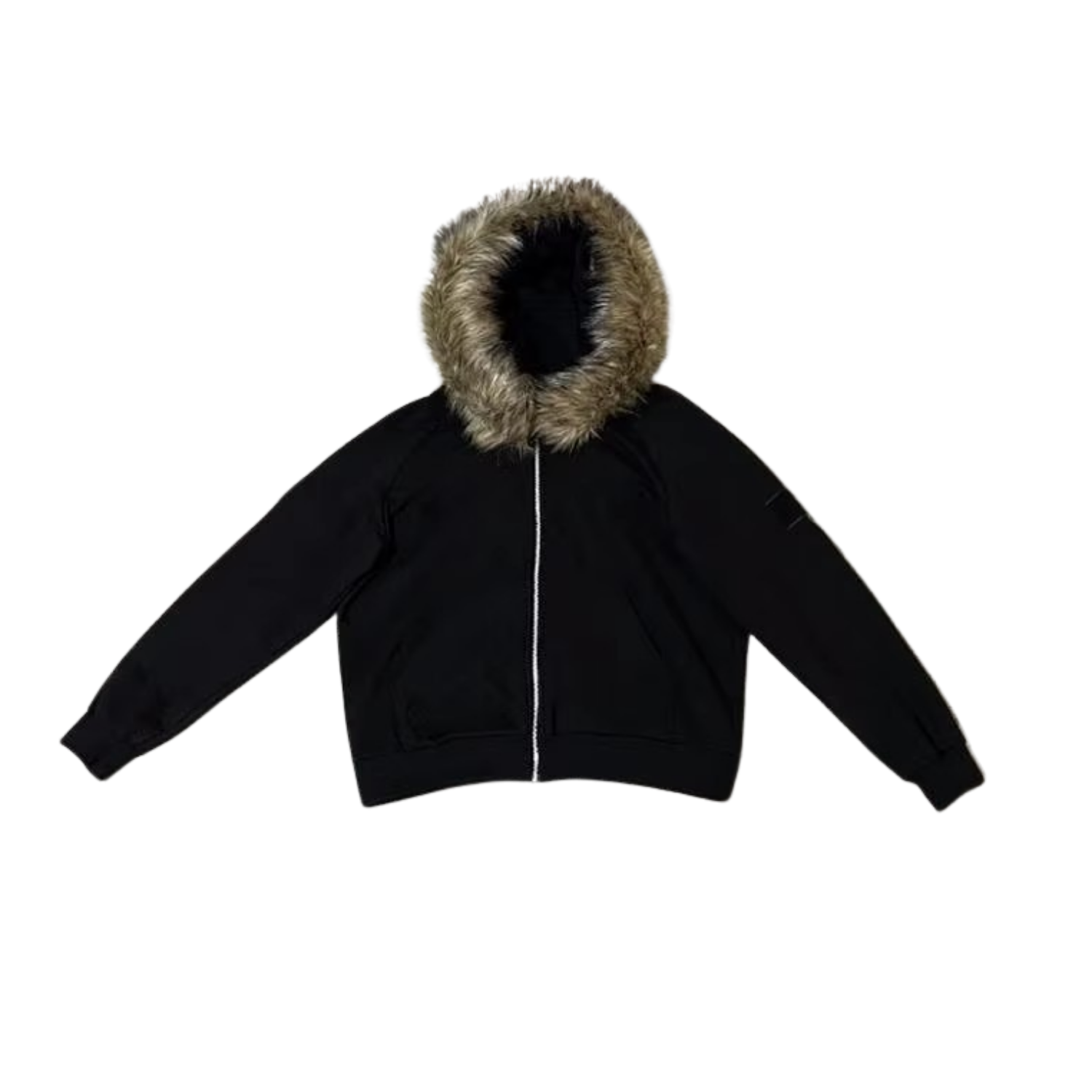 Plain Fur Hoodie