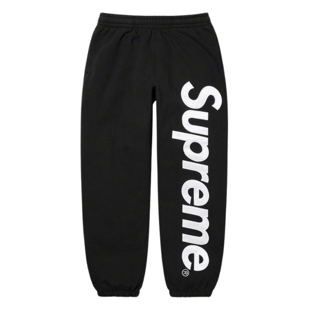 Supreme Logo Sweatpants Black