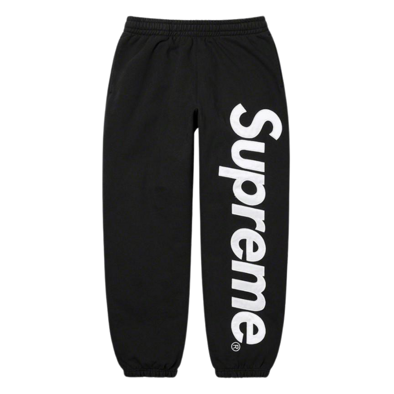 Supreme Logo Sweatpants Black