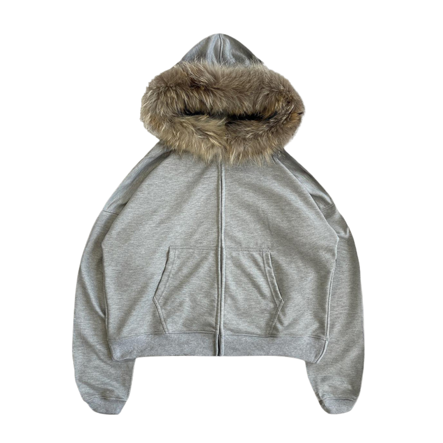 Plain Fur Hoodie