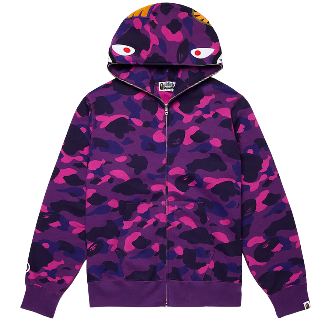 BAPE ABC Camo Shark Full Zip Hoodie (All colours)