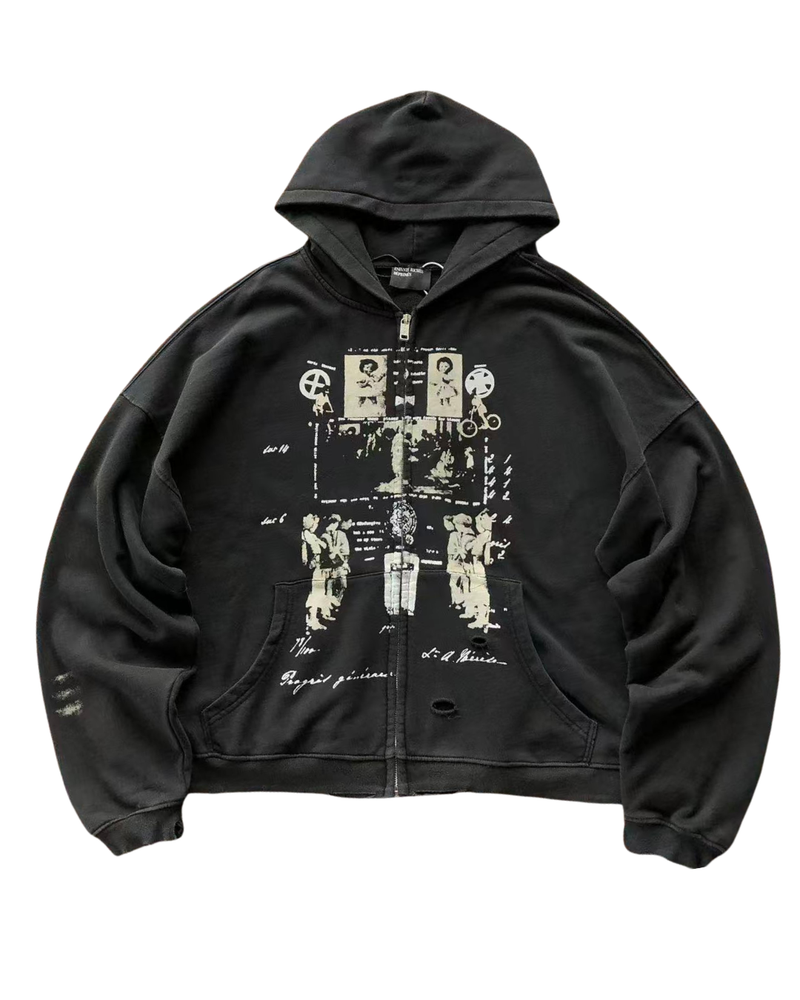ERD Diaghilev's Grave zip-up hoodie