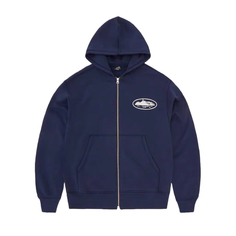 Corteiz Island Puff Print Zip Hoodie