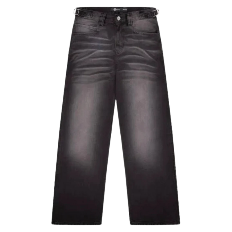 Black Washed Baggy Jeans