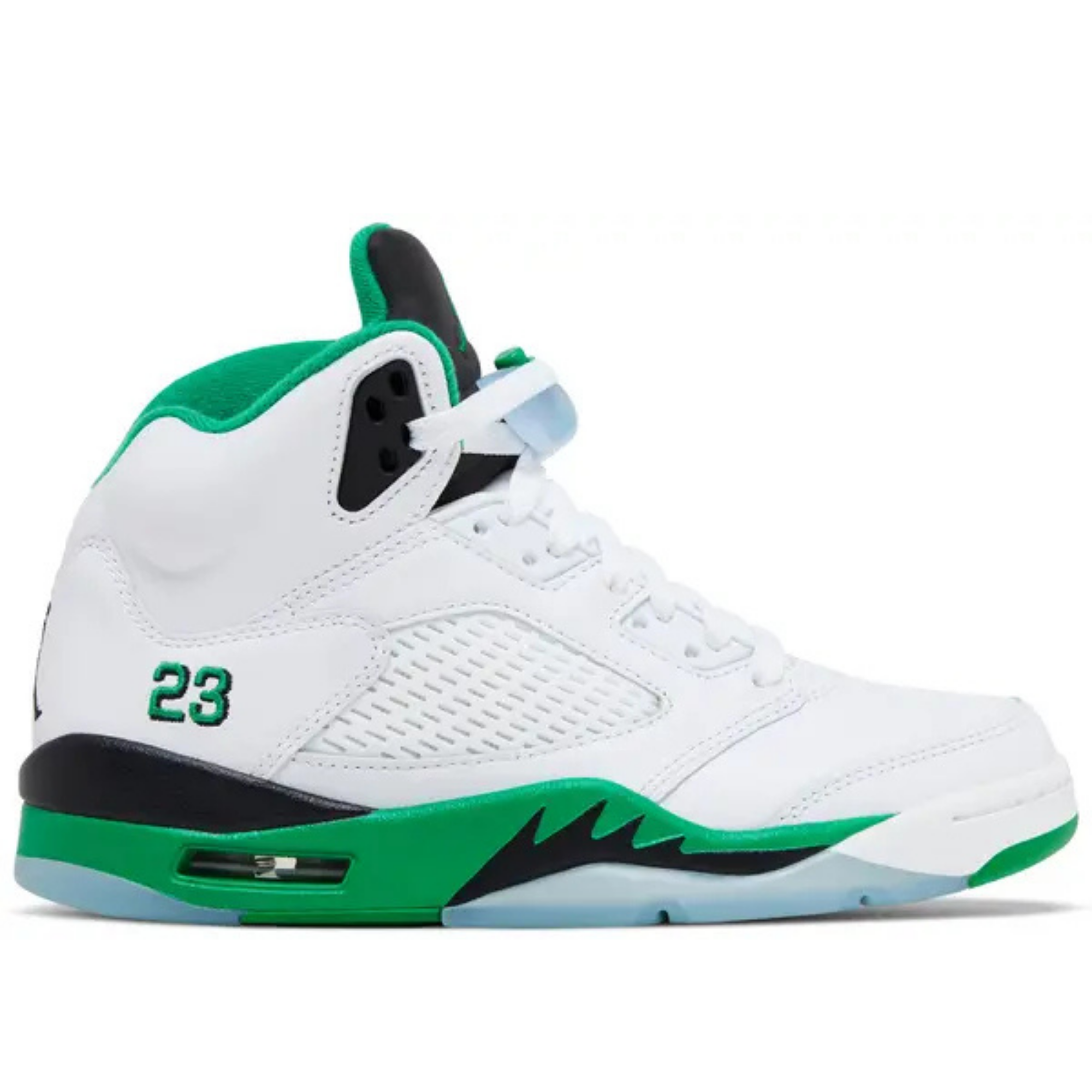 Air Jordan 5 white and green