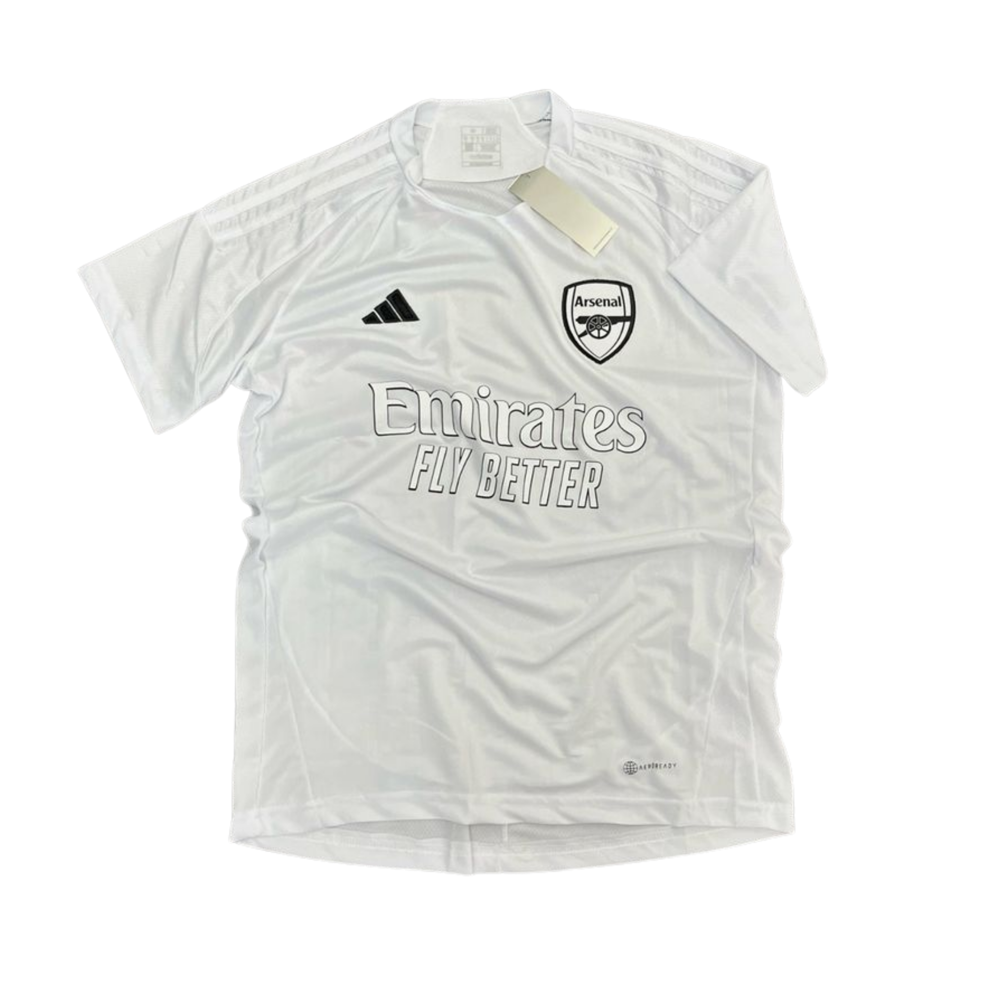 Arsenal white football jersey