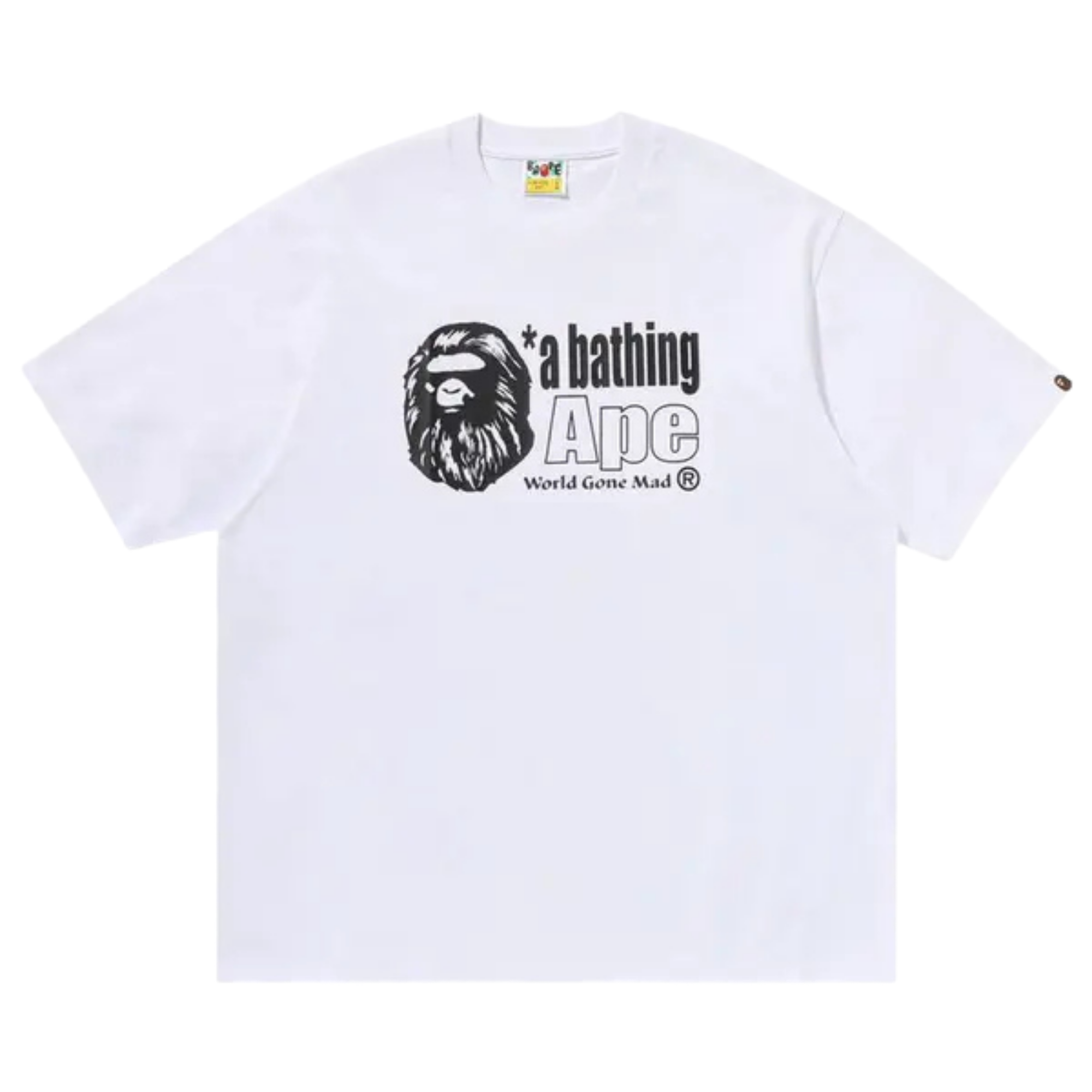 BAPE College Ape Head T-Shirt in white