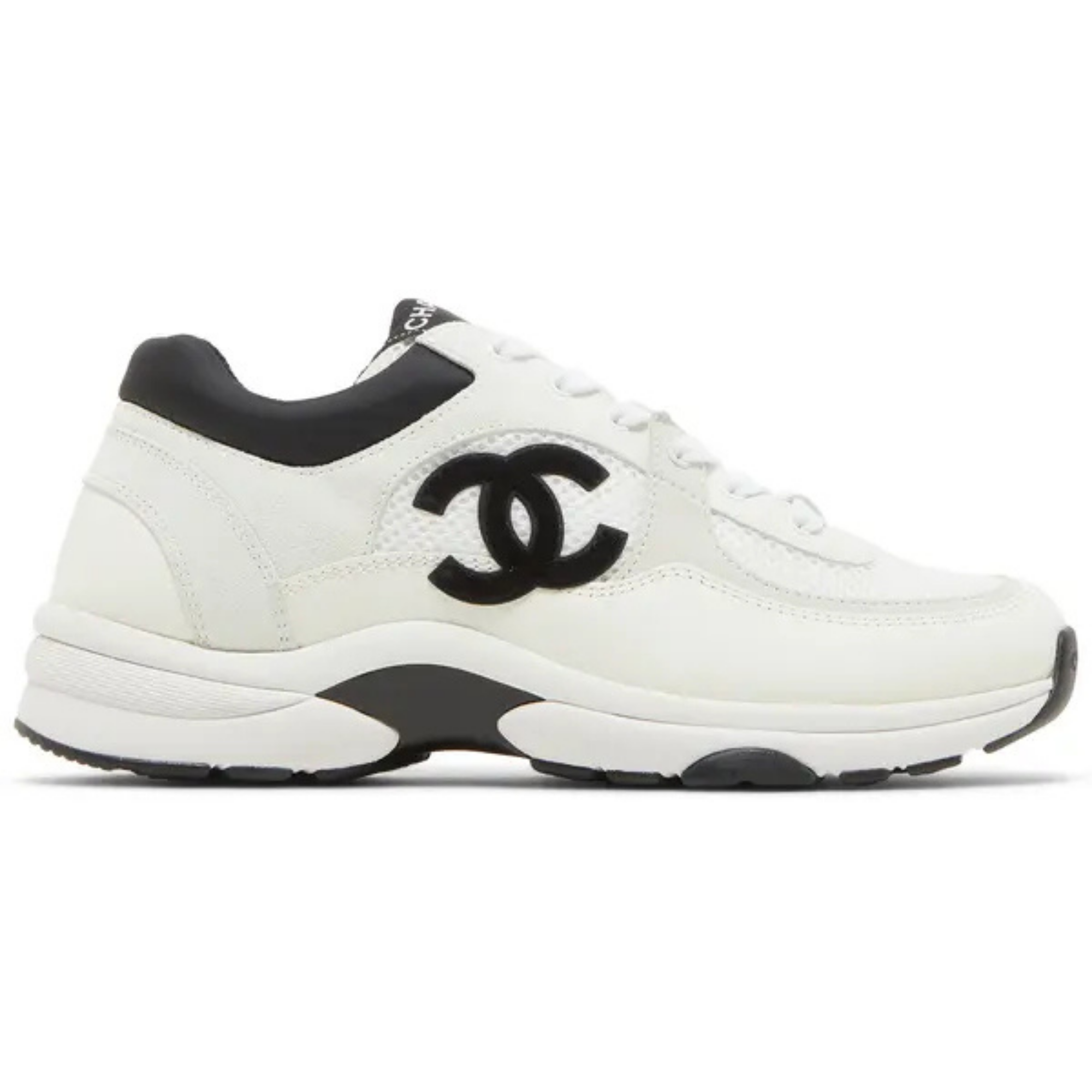 Chanel CC Sneaker white black