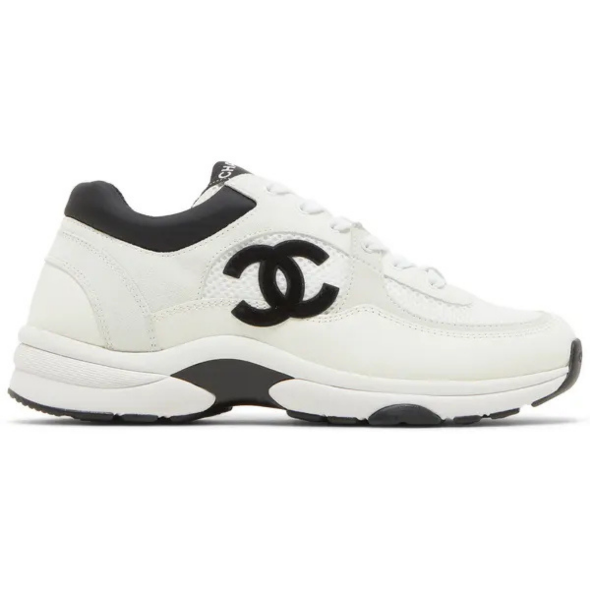 Chanel CC Sneaker white black