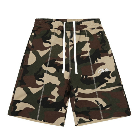 Corteiz HMP Raw Hem Shorts Camo