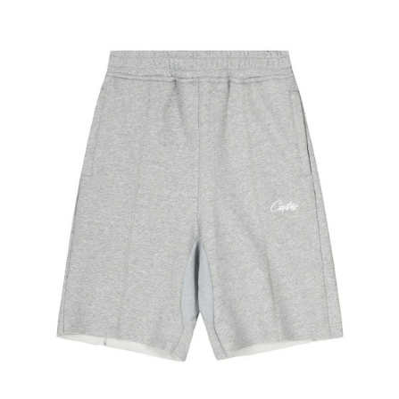 Corteiz HMP Raw Hem Shorts Heather Grey