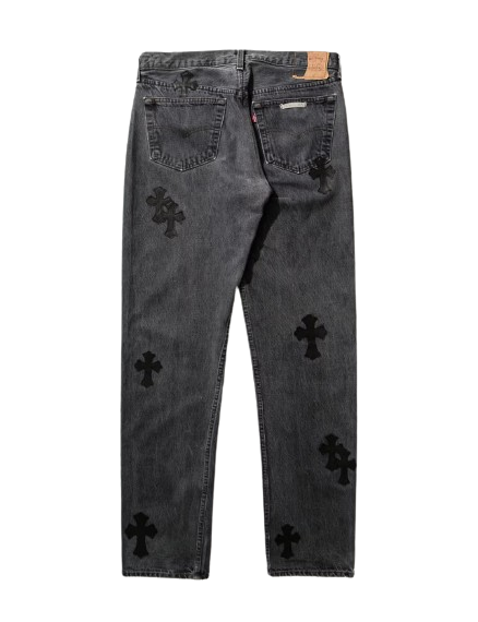 Chrome Hearts Vintage Levi’s Jeans Black
