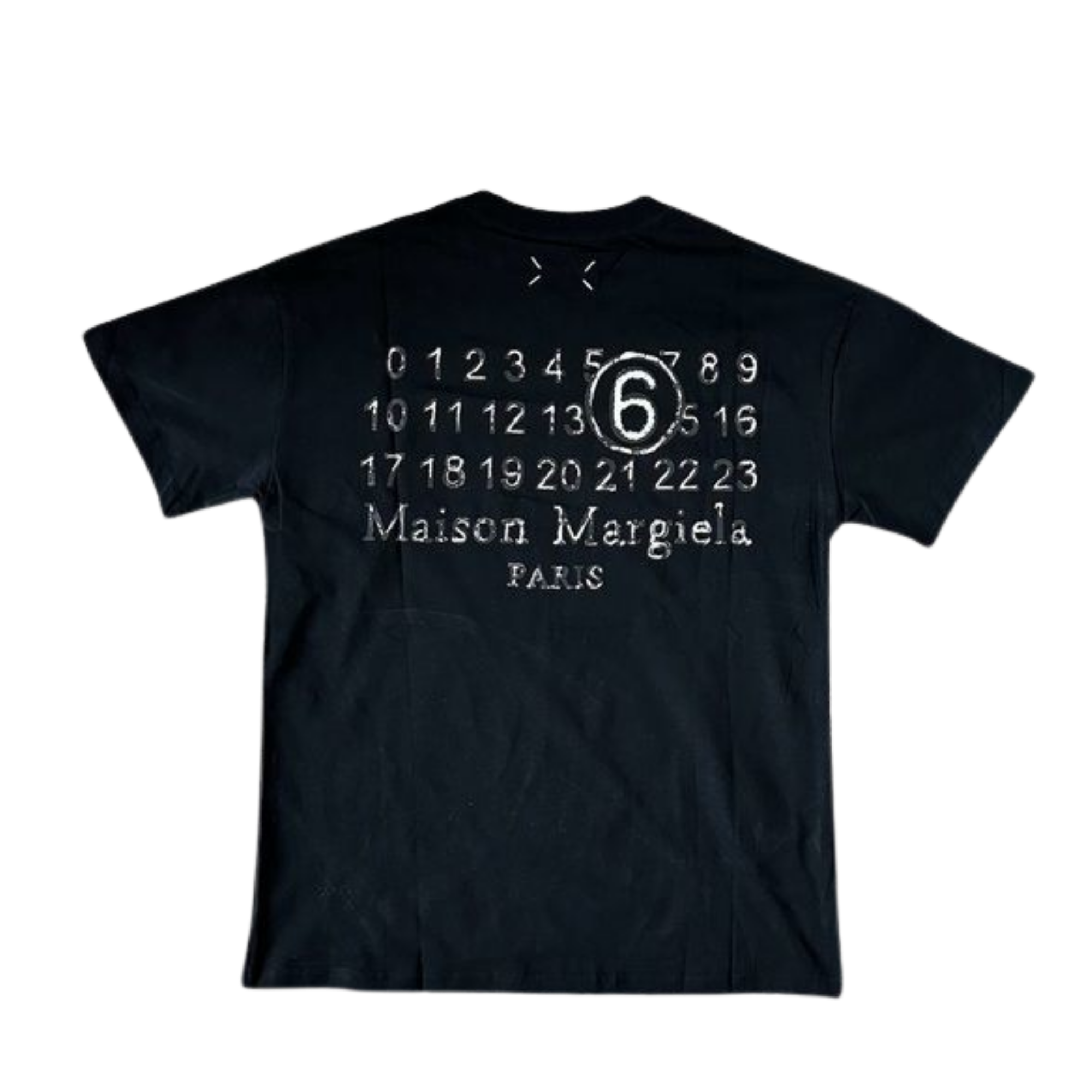 Maison Margiela numeric logo black T-shirt