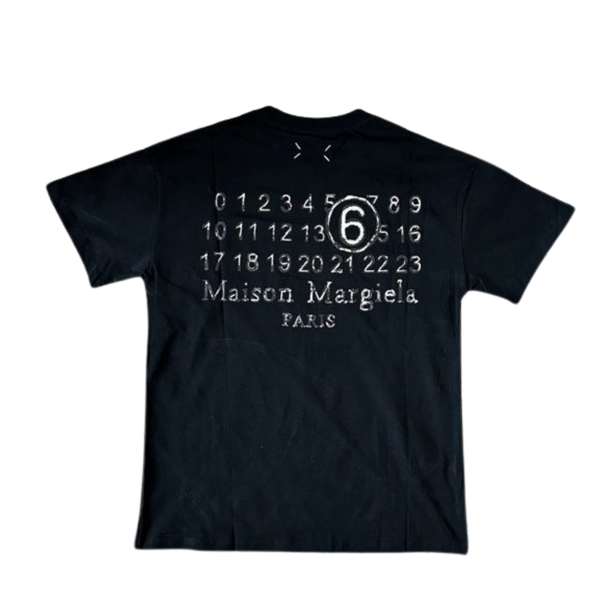 Maison Margiela numeric logo black T-shirt