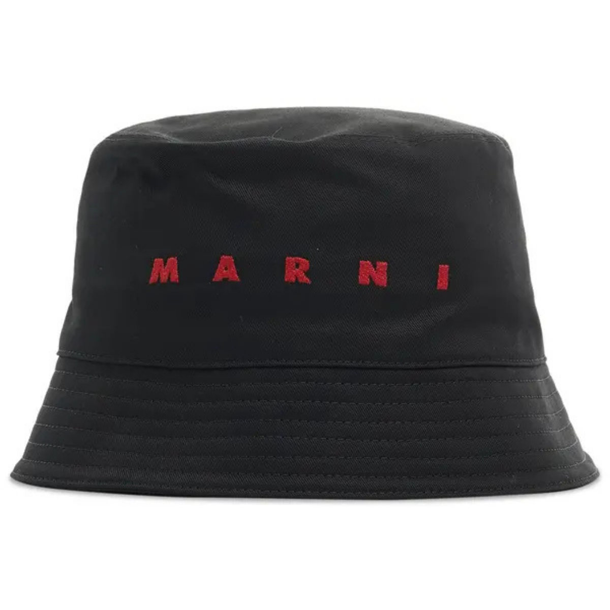 Marni Logo Bucket Hat in black