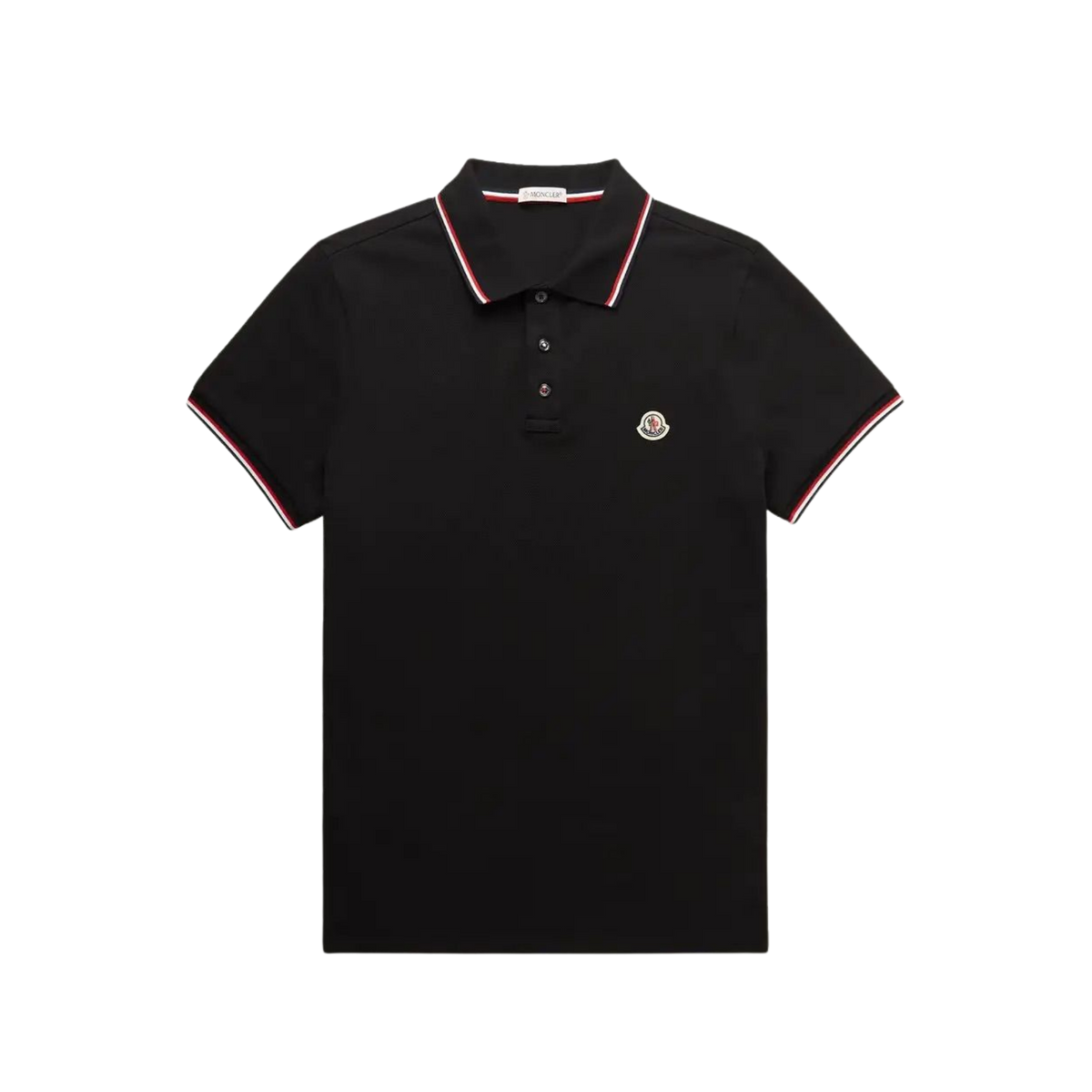 Moncler black polo shirt