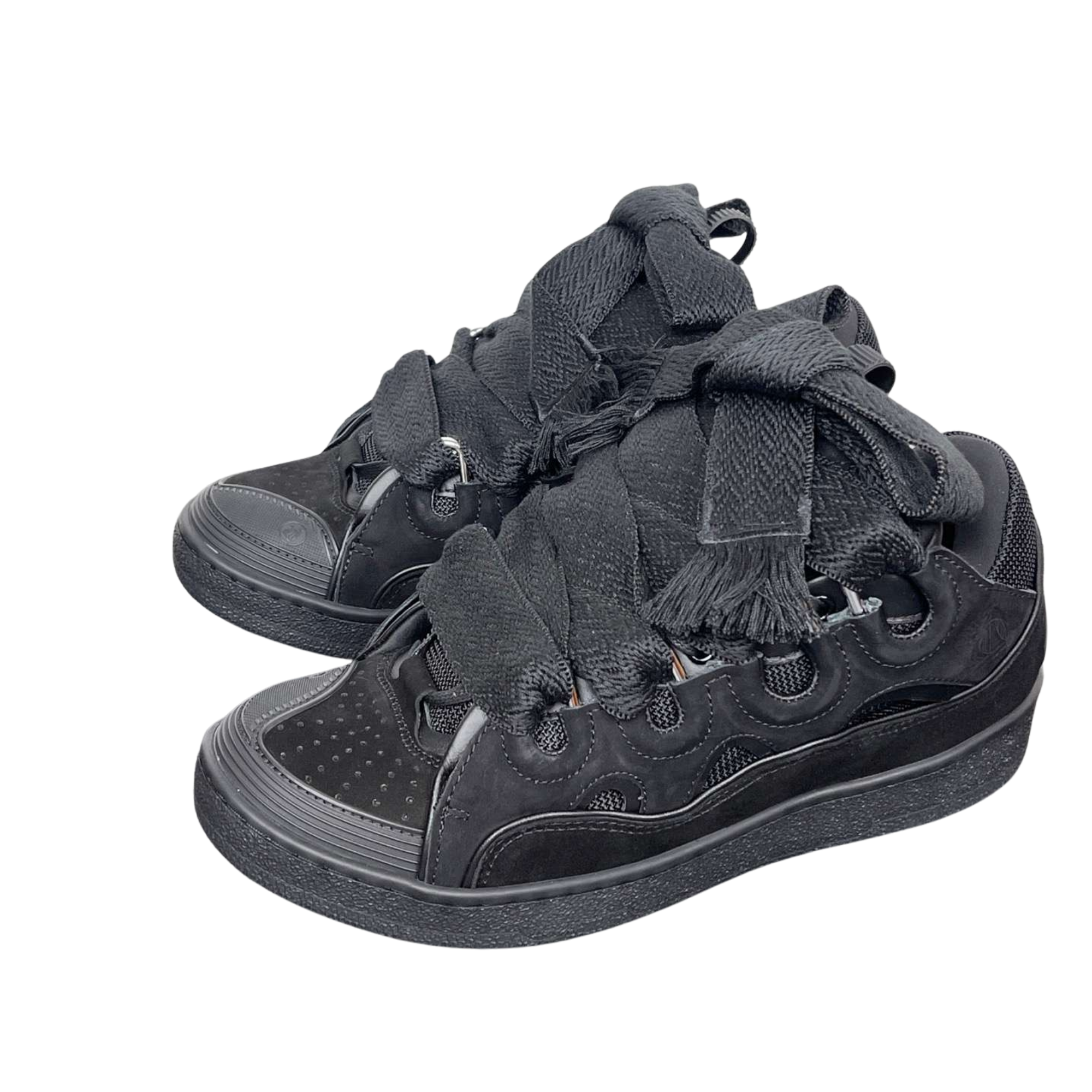 Oversized Rope Lace Sneaker black