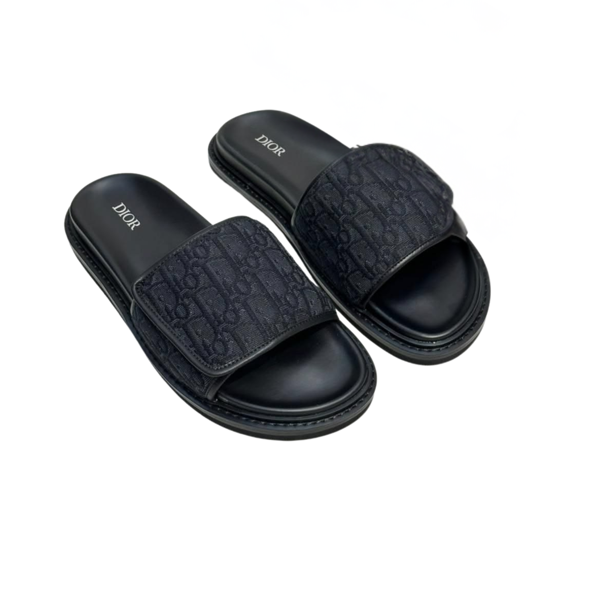 Dior Oblique slides in black