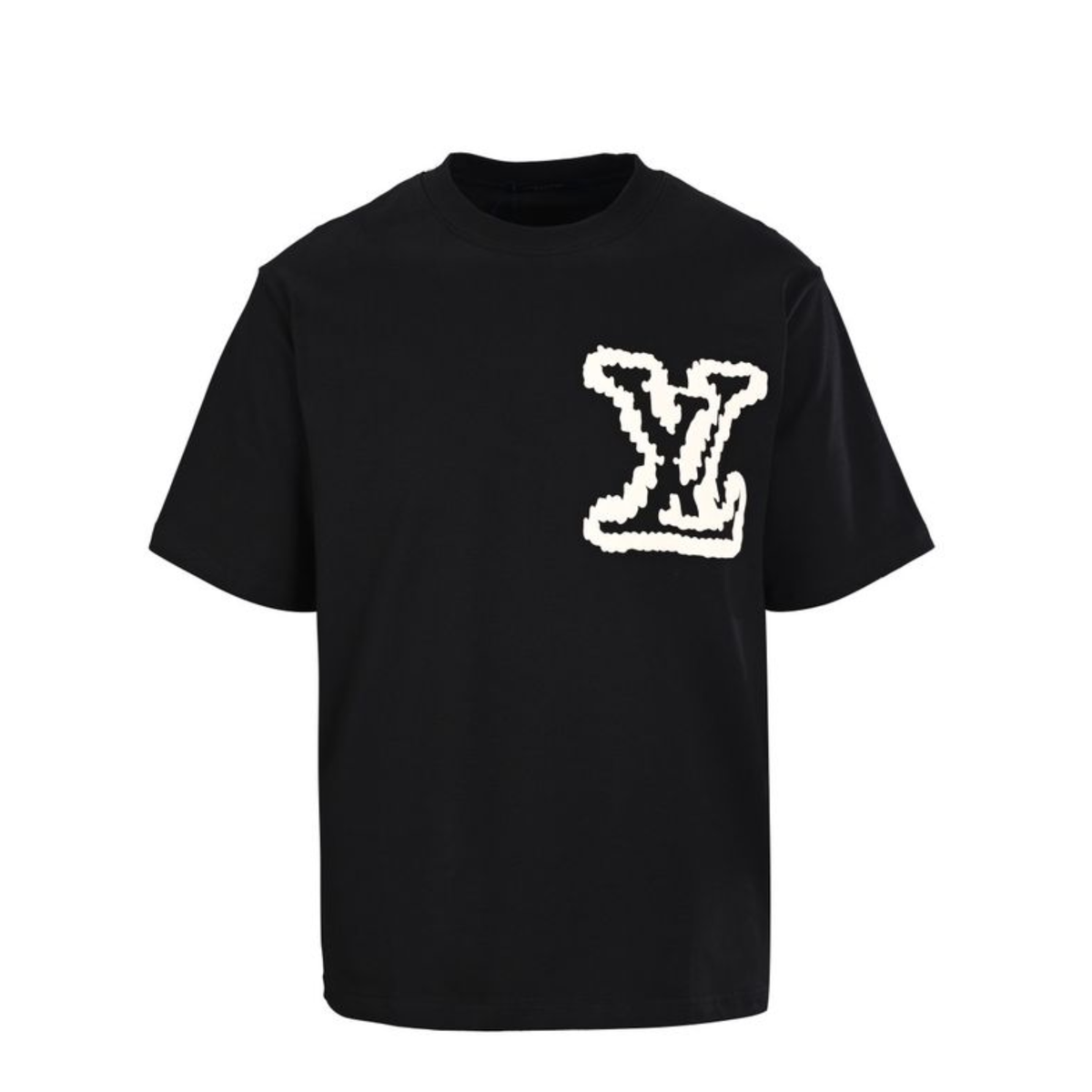 Louis Vuitton script logo navy T-shirt