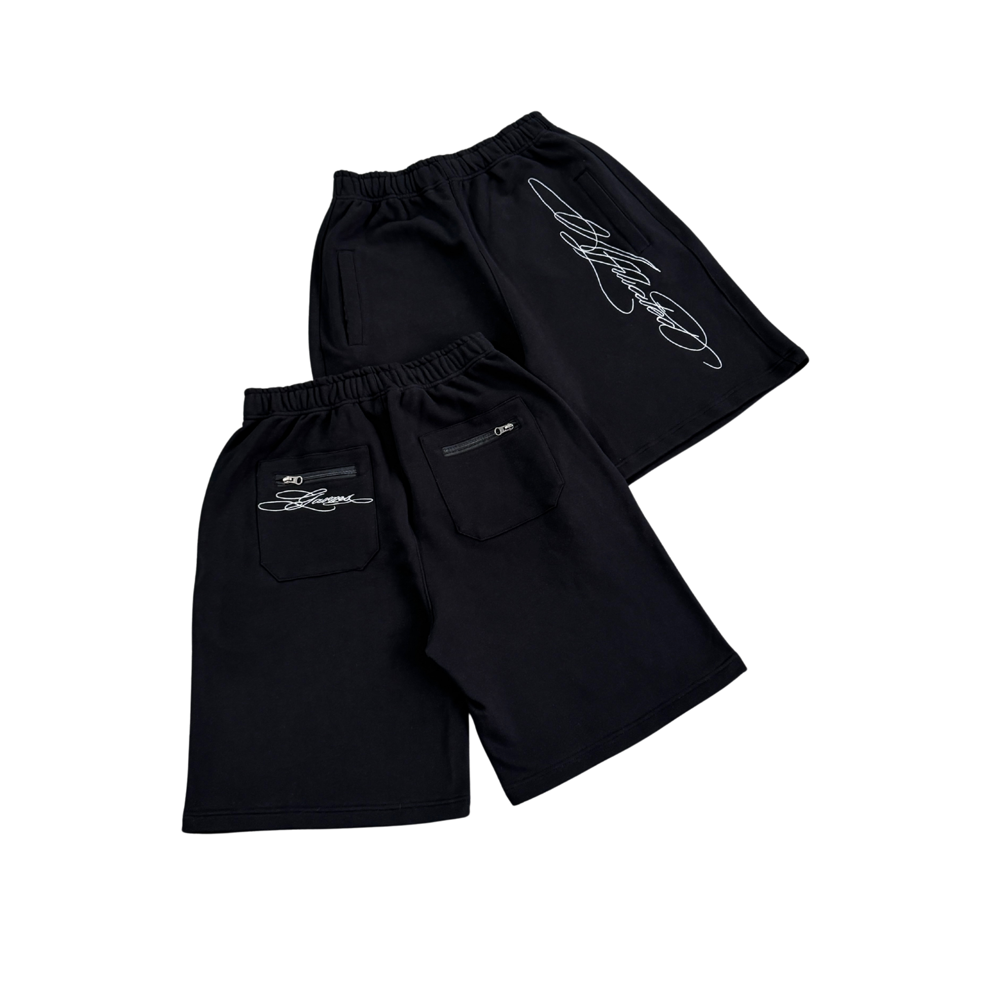 Script Logo Sweat Shorts in black