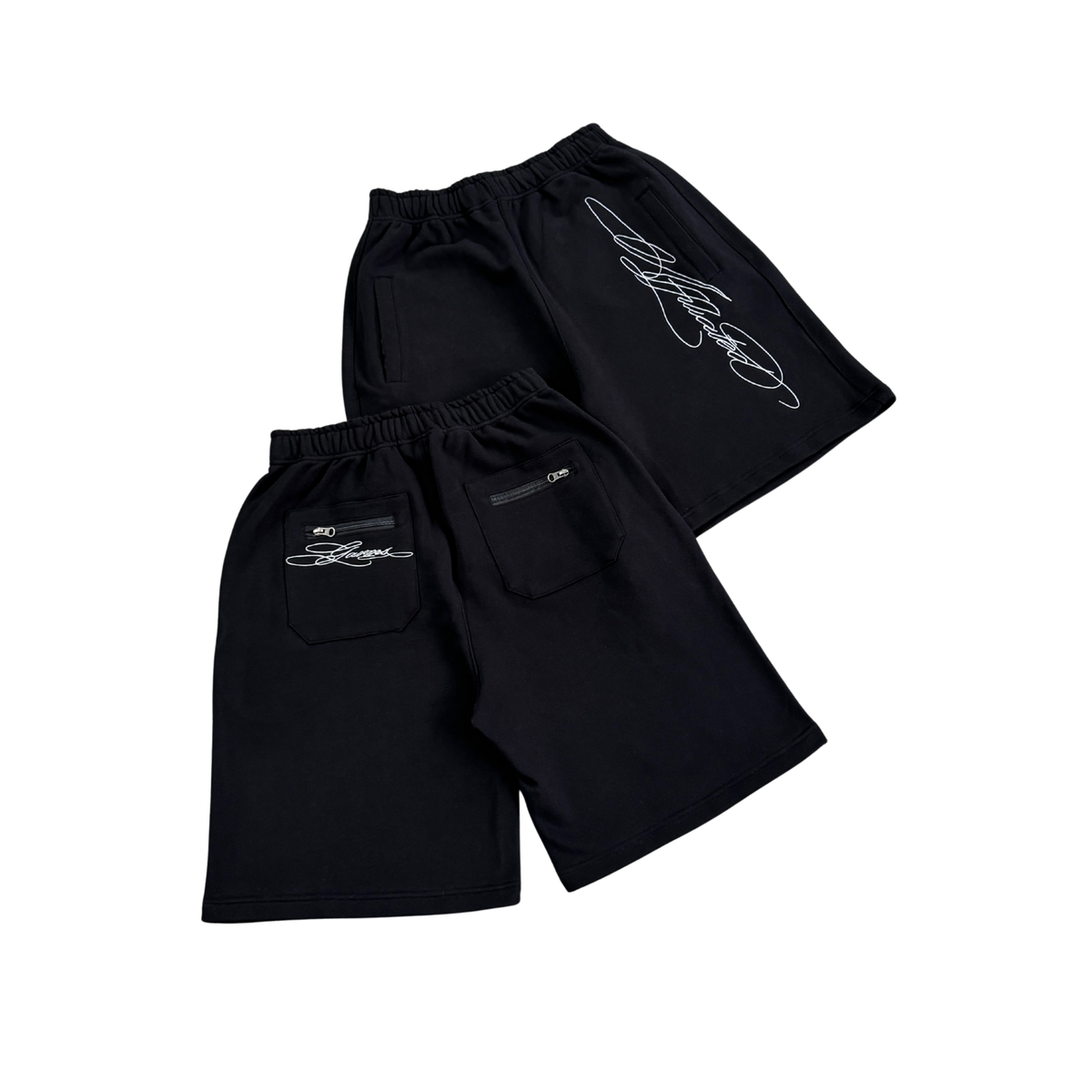 Script Logo Sweat Shorts in black