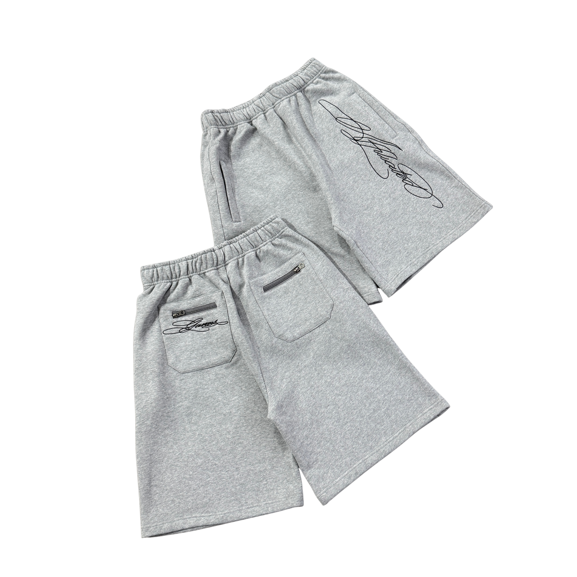 Script Logo Sweat Shorts in grey