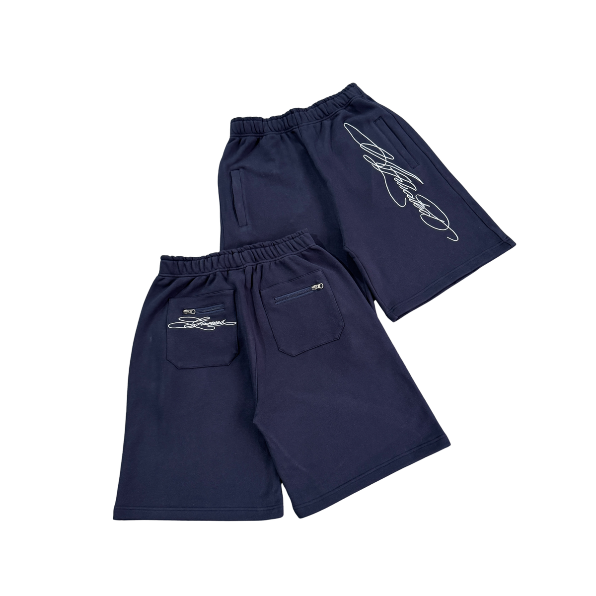 Script Logo Sweat Shorts in navy